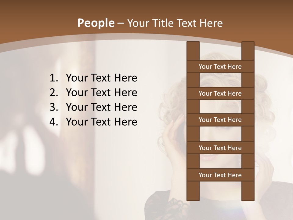 Pretty Portrait Sensuality PowerPoint Template