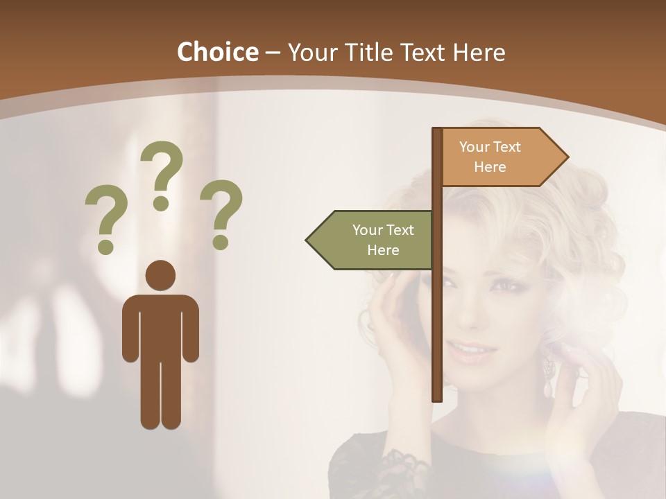 Pretty Portrait Sensuality PowerPoint Template