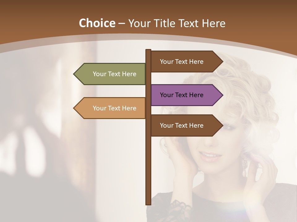 Pretty Portrait Sensuality PowerPoint Template