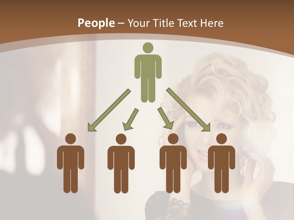 Pretty Portrait Sensuality PowerPoint Template