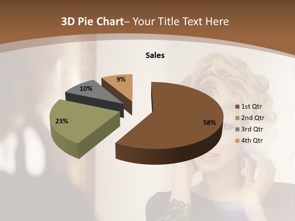 Pretty Portrait Sensuality PowerPoint Template