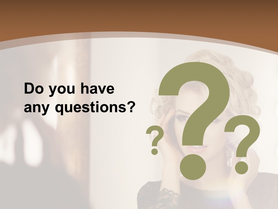 Pretty Portrait Sensuality PowerPoint Template