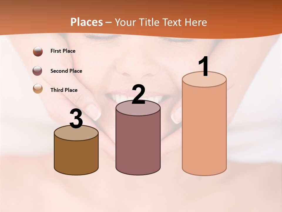 Tranquil Female Towel PowerPoint Template