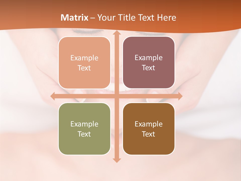 Tranquil Female Towel PowerPoint Template