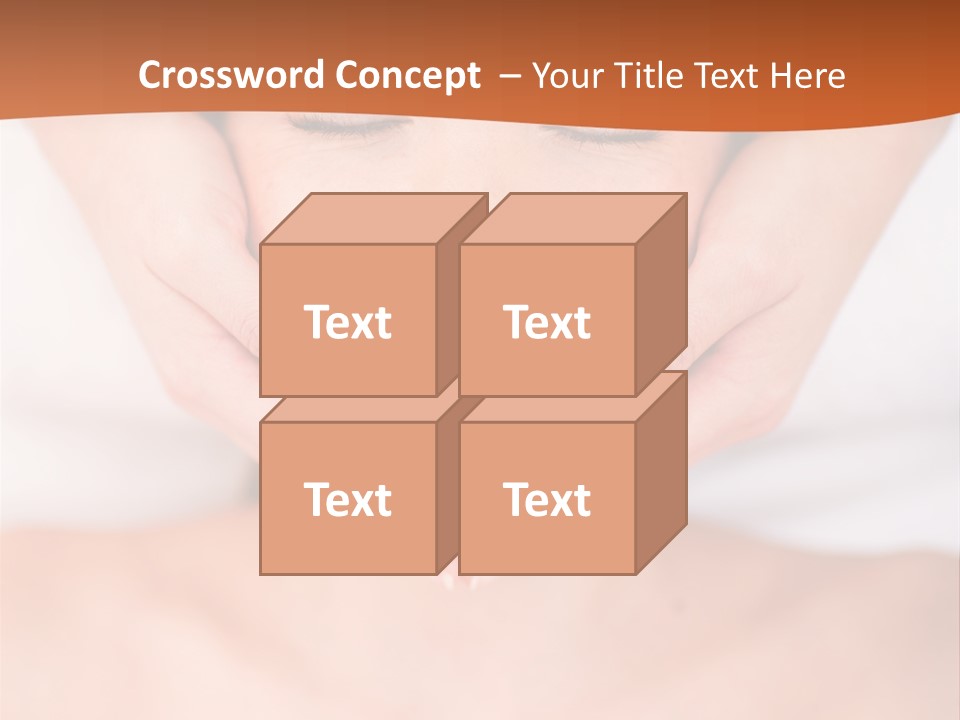 Tranquil Female Towel PowerPoint Template