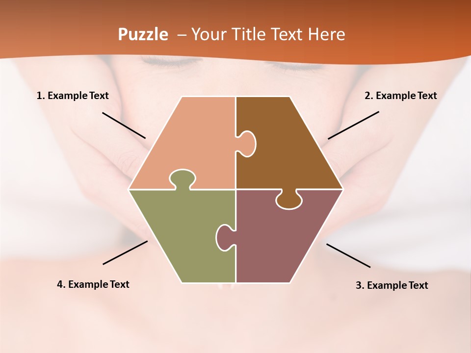 Tranquil Female Towel PowerPoint Template