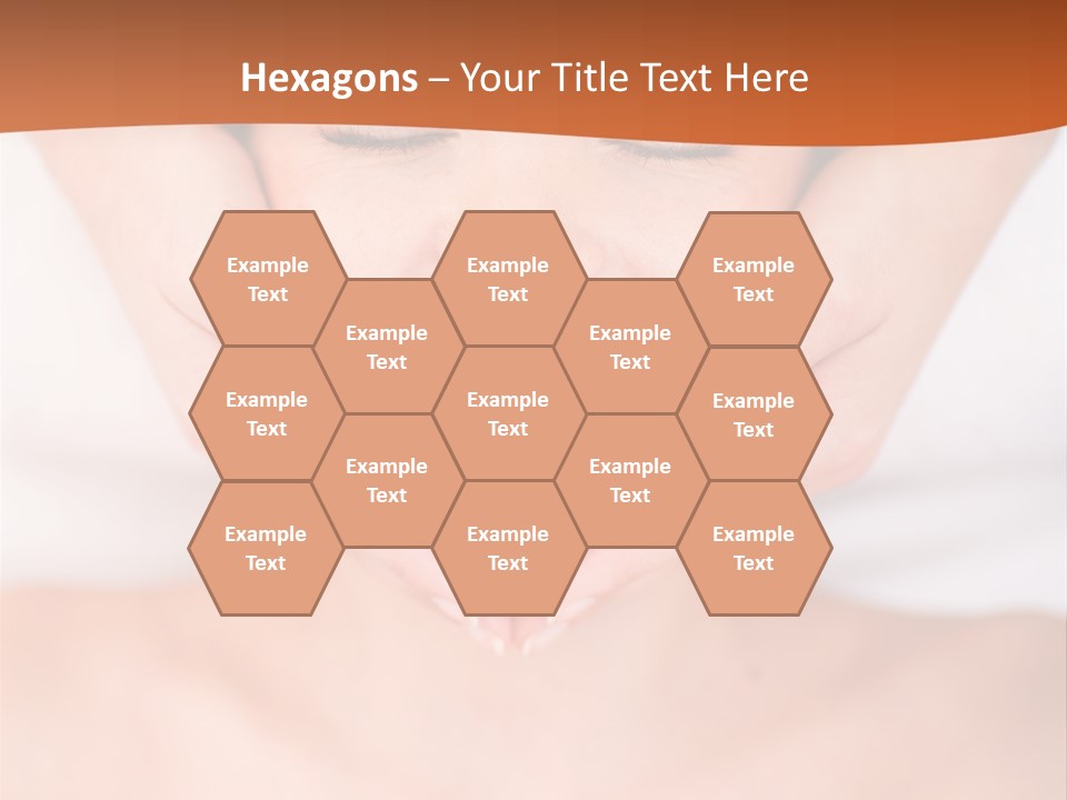 Tranquil Female Towel PowerPoint Template