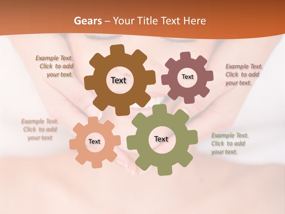 Tranquil Female Towel PowerPoint Template