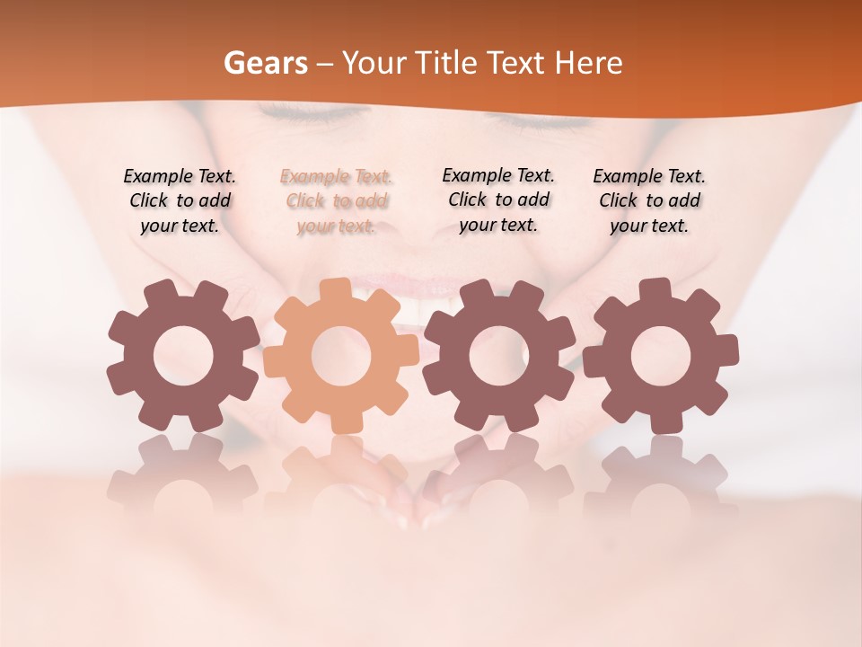 Tranquil Female Towel PowerPoint Template