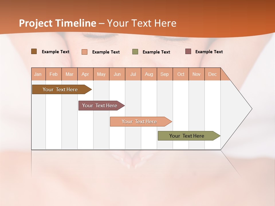 Tranquil Female Towel PowerPoint Template