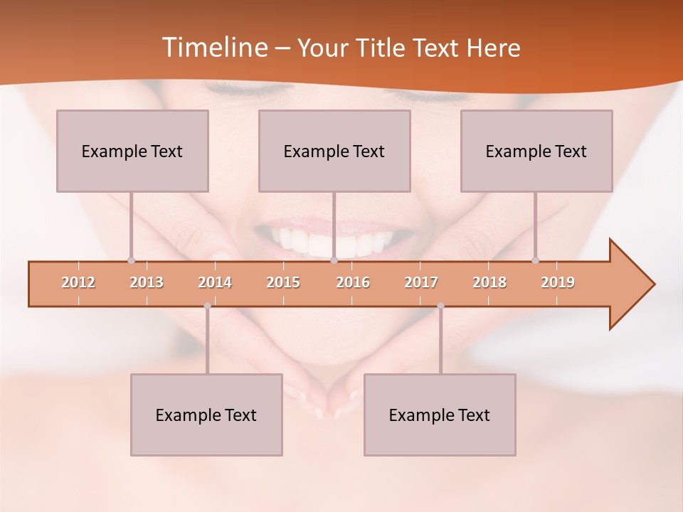 Tranquil Female Towel PowerPoint Template