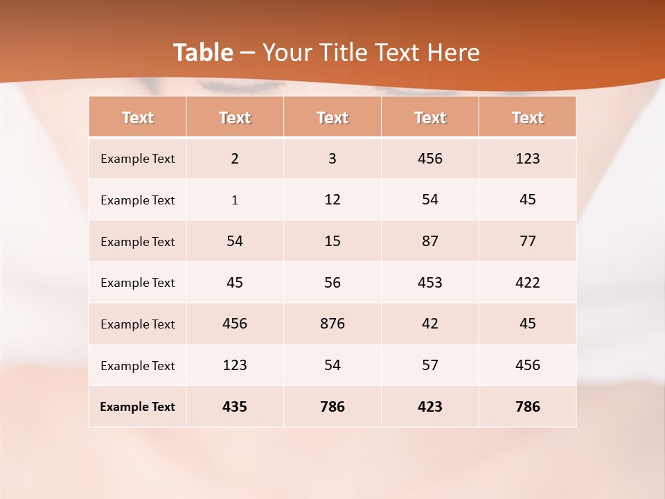 Tranquil Female Towel PowerPoint Template