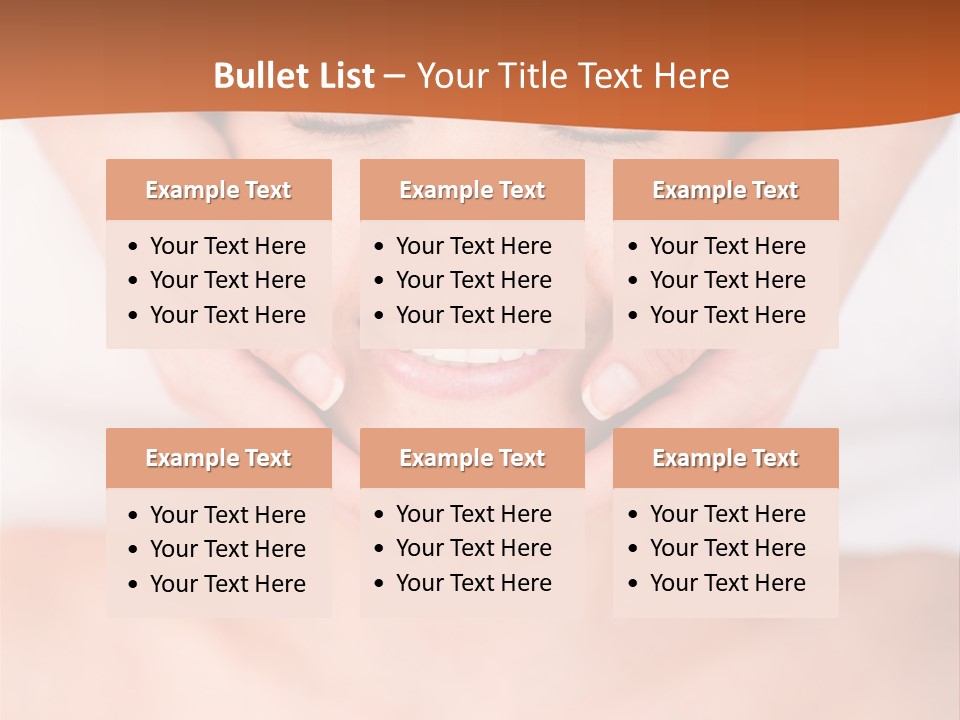 Tranquil Female Towel PowerPoint Template