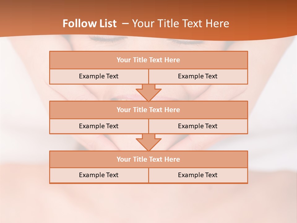 Tranquil Female Towel PowerPoint Template