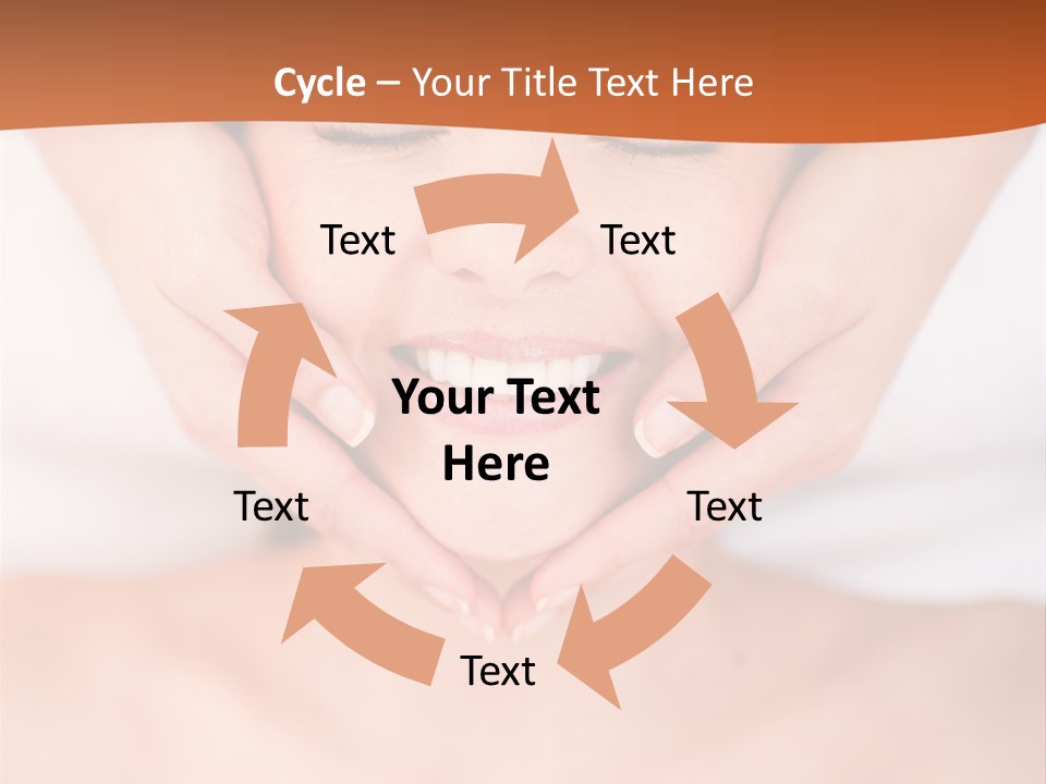 Tranquil Female Towel PowerPoint Template