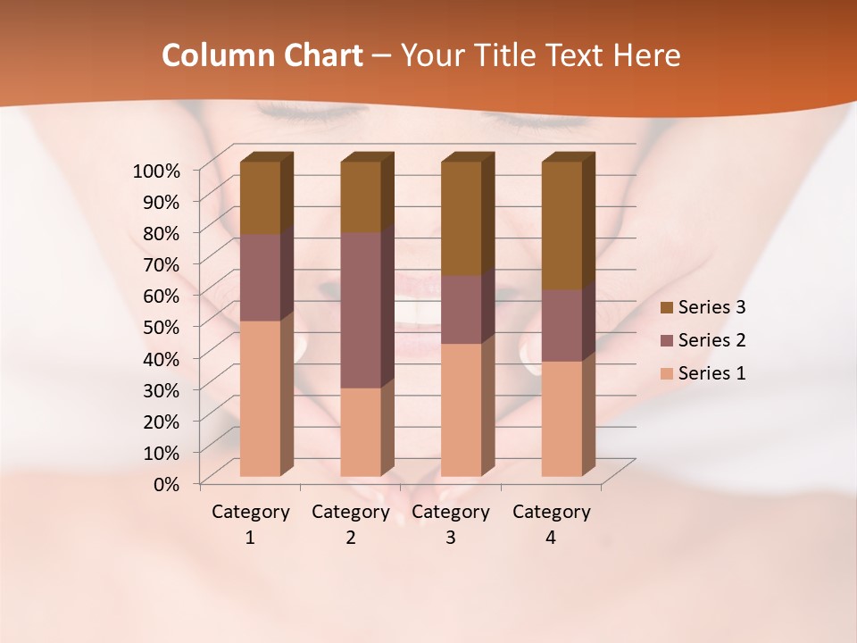 Tranquil Female Towel PowerPoint Template