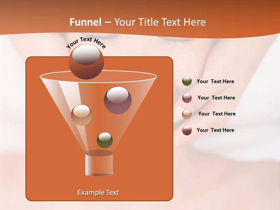 Tranquil Female Towel PowerPoint Template