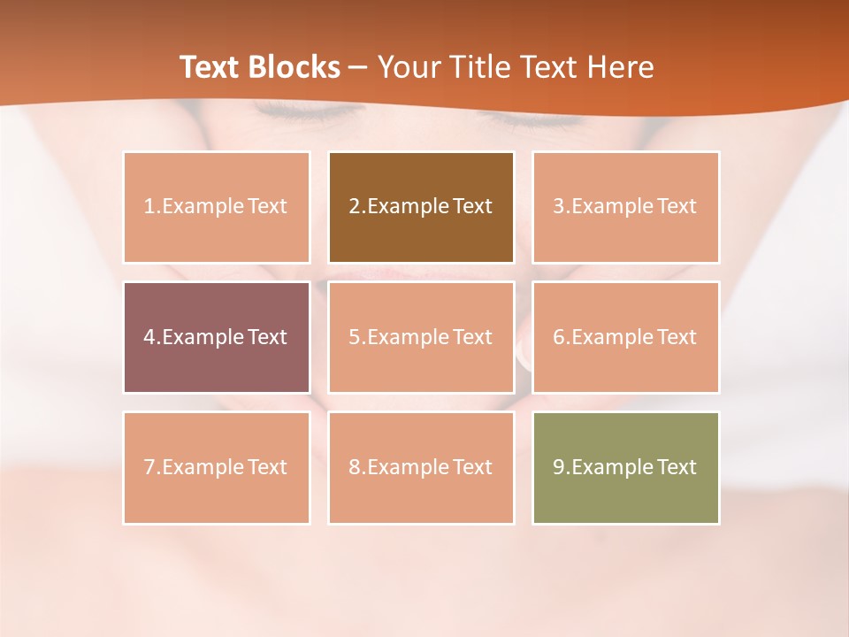 Tranquil Female Towel PowerPoint Template