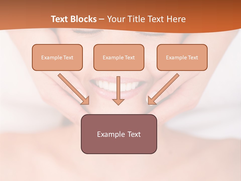 Tranquil Female Towel PowerPoint Template