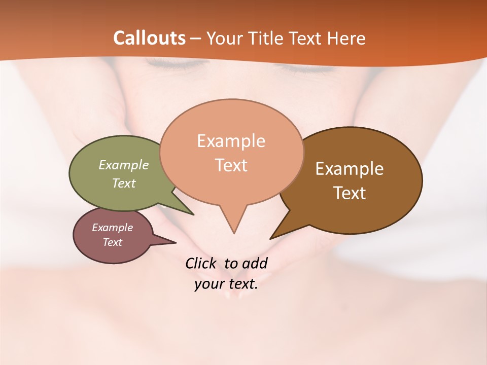 Tranquil Female Towel PowerPoint Template