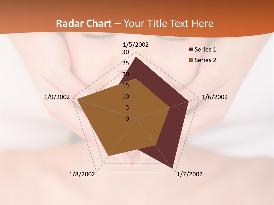 Tranquil Female Towel PowerPoint Template
