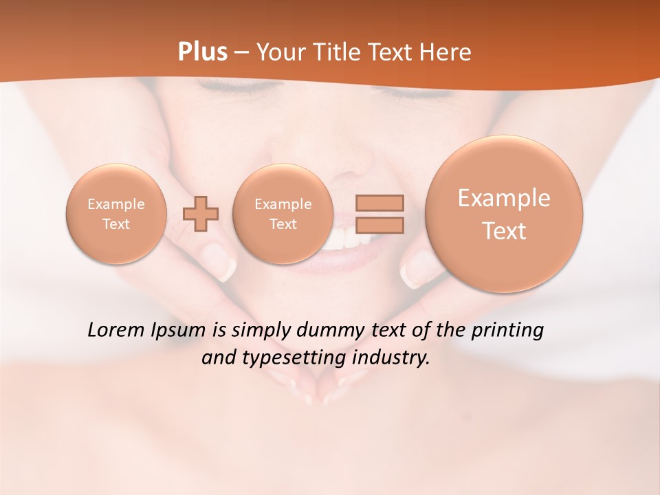 Tranquil Female Towel PowerPoint Template