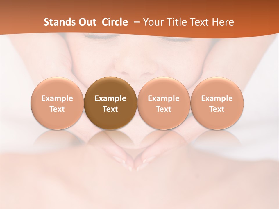 Tranquil Female Towel PowerPoint Template