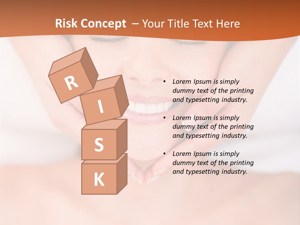 Tranquil Female Towel PowerPoint Template