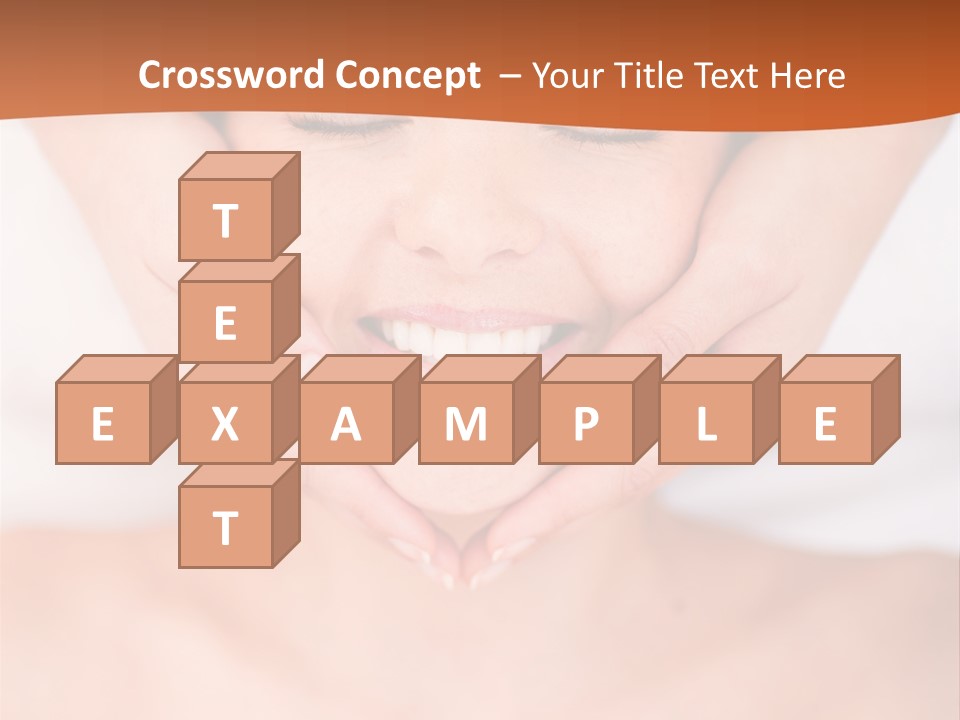 Tranquil Female Towel PowerPoint Template