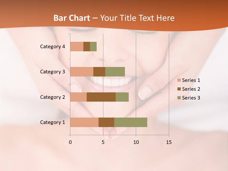 Tranquil Female Towel PowerPoint Template