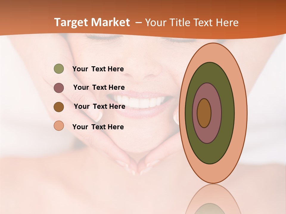 Tranquil Female Towel PowerPoint Template