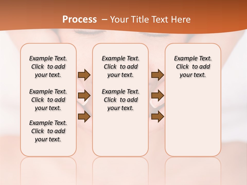 Tranquil Female Towel PowerPoint Template