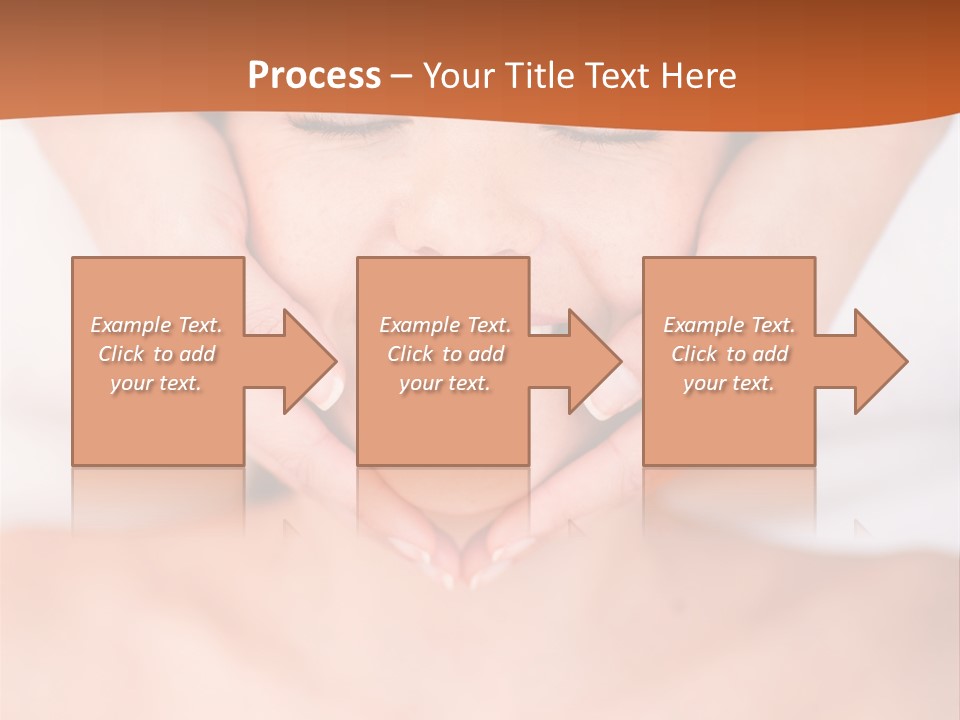 Tranquil Female Towel PowerPoint Template