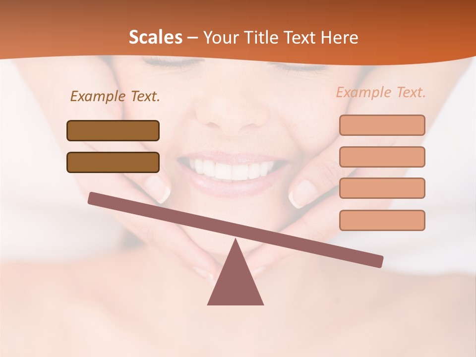 Tranquil Female Towel PowerPoint Template