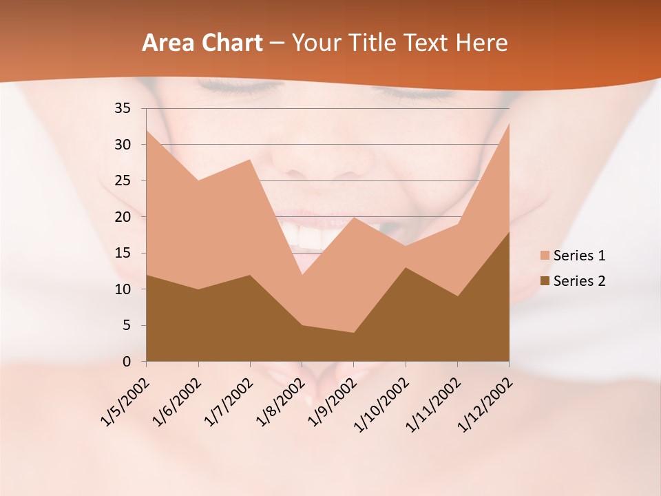 Tranquil Female Towel PowerPoint Template