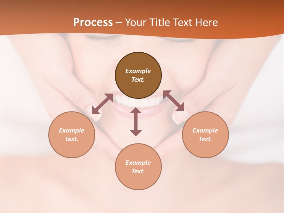Tranquil Female Towel PowerPoint Template
