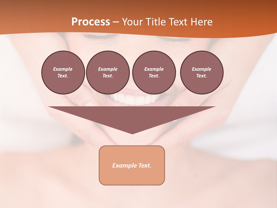 Tranquil Female Towel PowerPoint Template