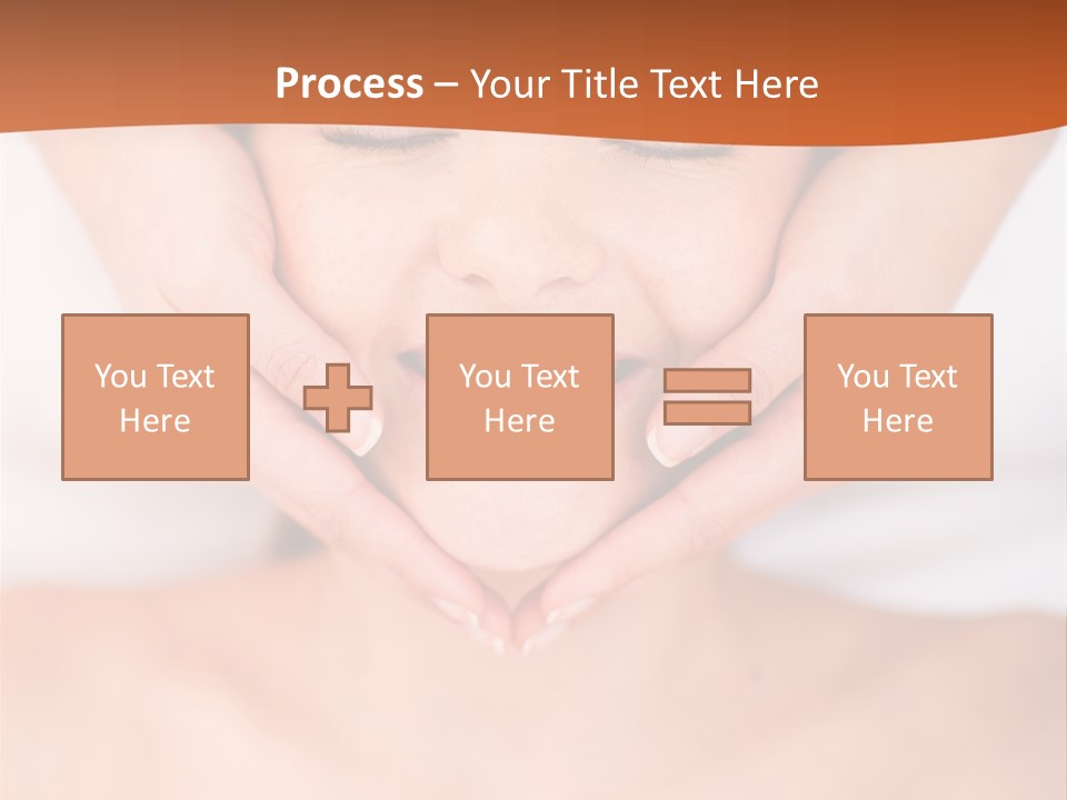 Tranquil Female Towel PowerPoint Template