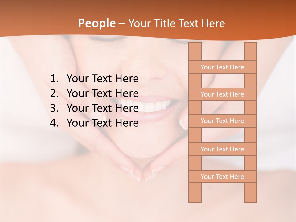 Tranquil Female Towel PowerPoint Template