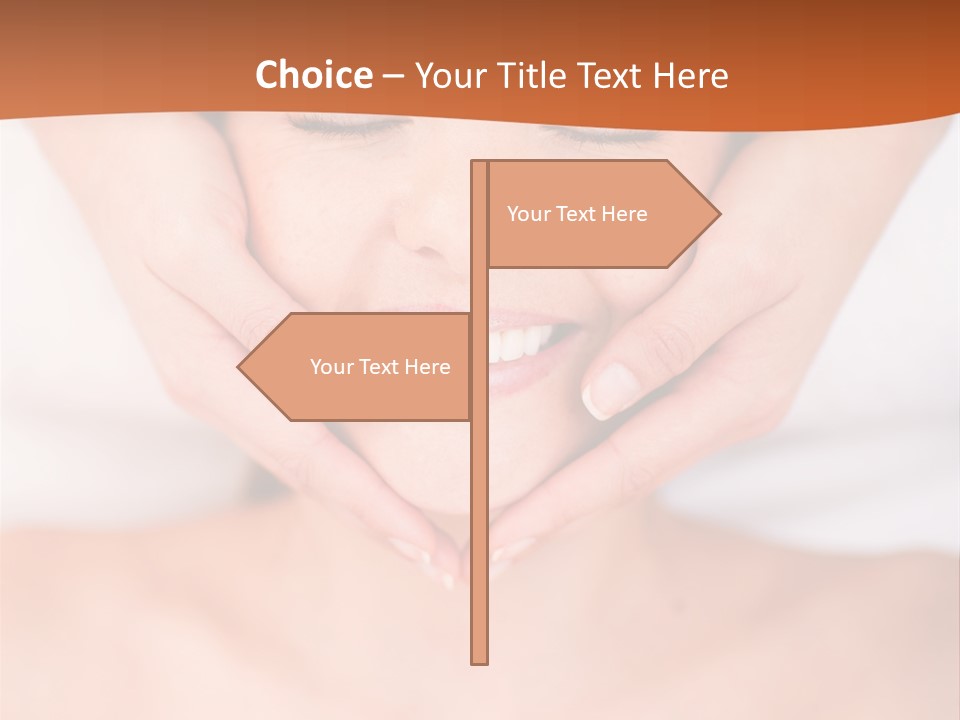 Tranquil Female Towel PowerPoint Template