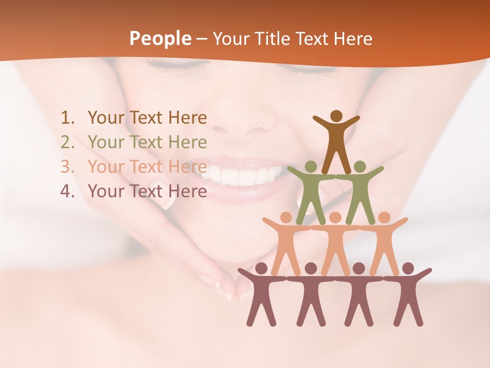 Tranquil Female Towel PowerPoint Template