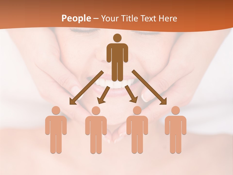 Tranquil Female Towel PowerPoint Template