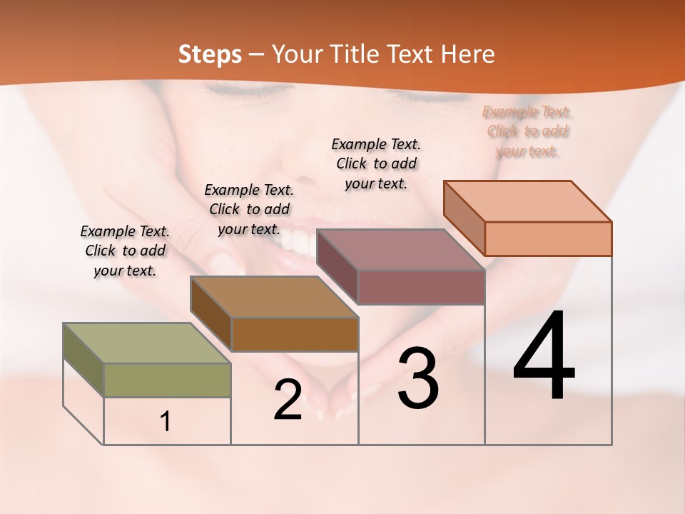 Tranquil Female Towel PowerPoint Template