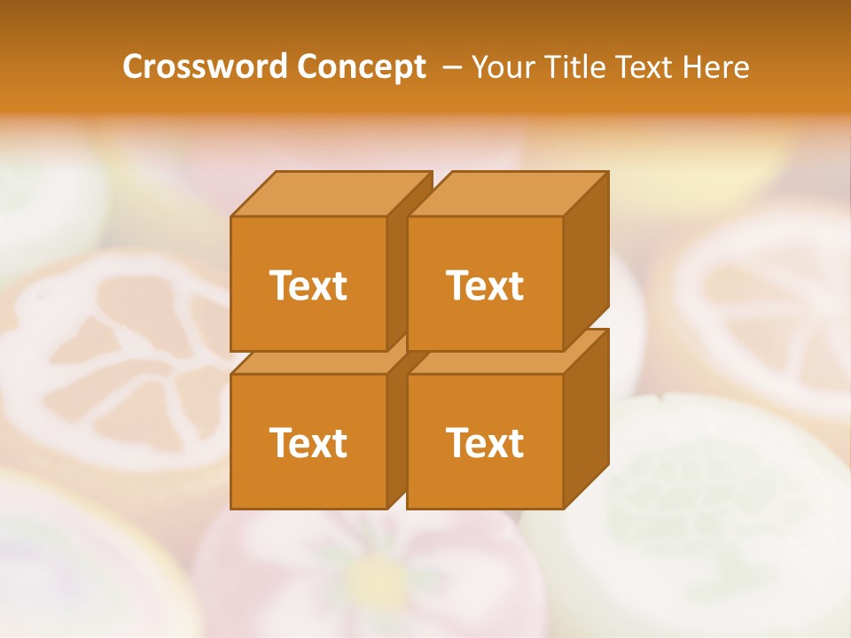A Bunch Of Different Colored Candies In A Bowl PowerPoint Template
