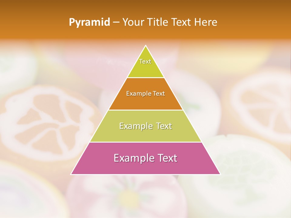 A Bunch Of Different Colored Candies In A Bowl PowerPoint Template