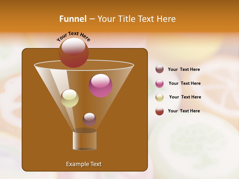 A Bunch Of Different Colored Candies In A Bowl PowerPoint Template