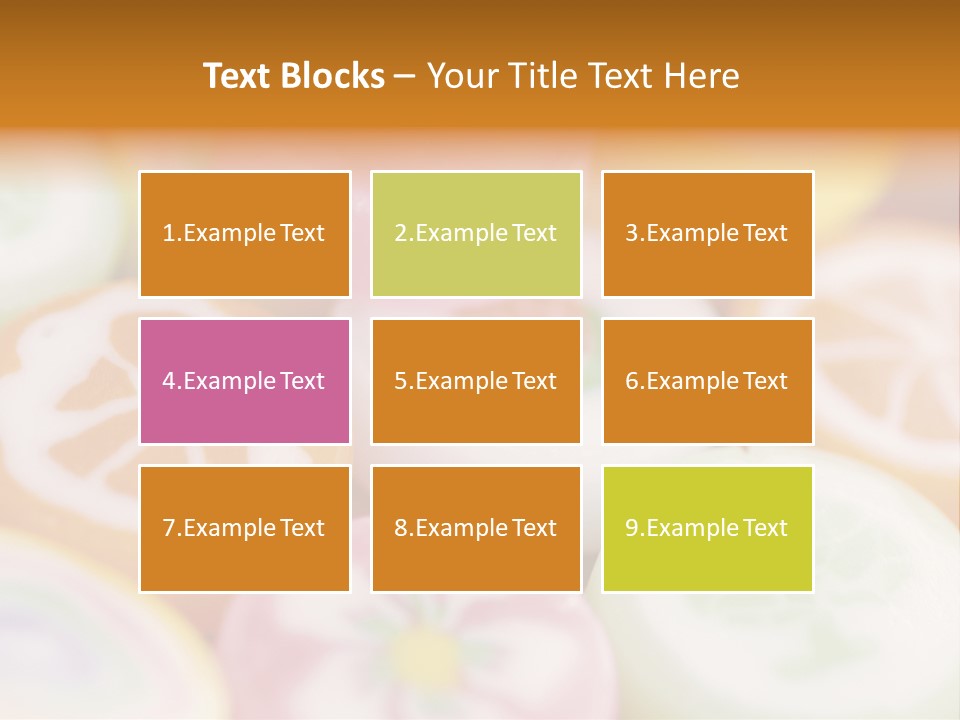 A Bunch Of Different Colored Candies In A Bowl PowerPoint Template