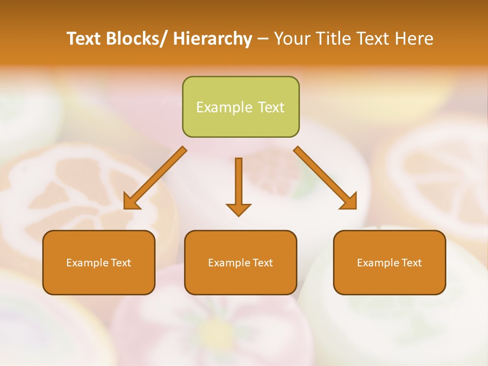 A Bunch Of Different Colored Candies In A Bowl PowerPoint Template