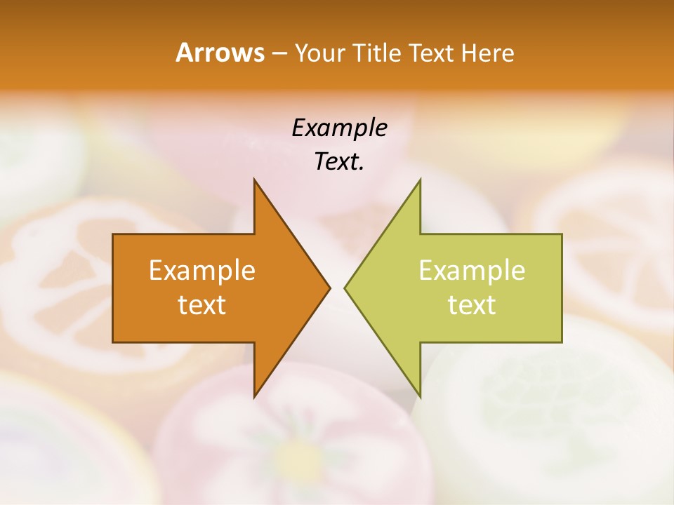 A Bunch Of Different Colored Candies In A Bowl PowerPoint Template