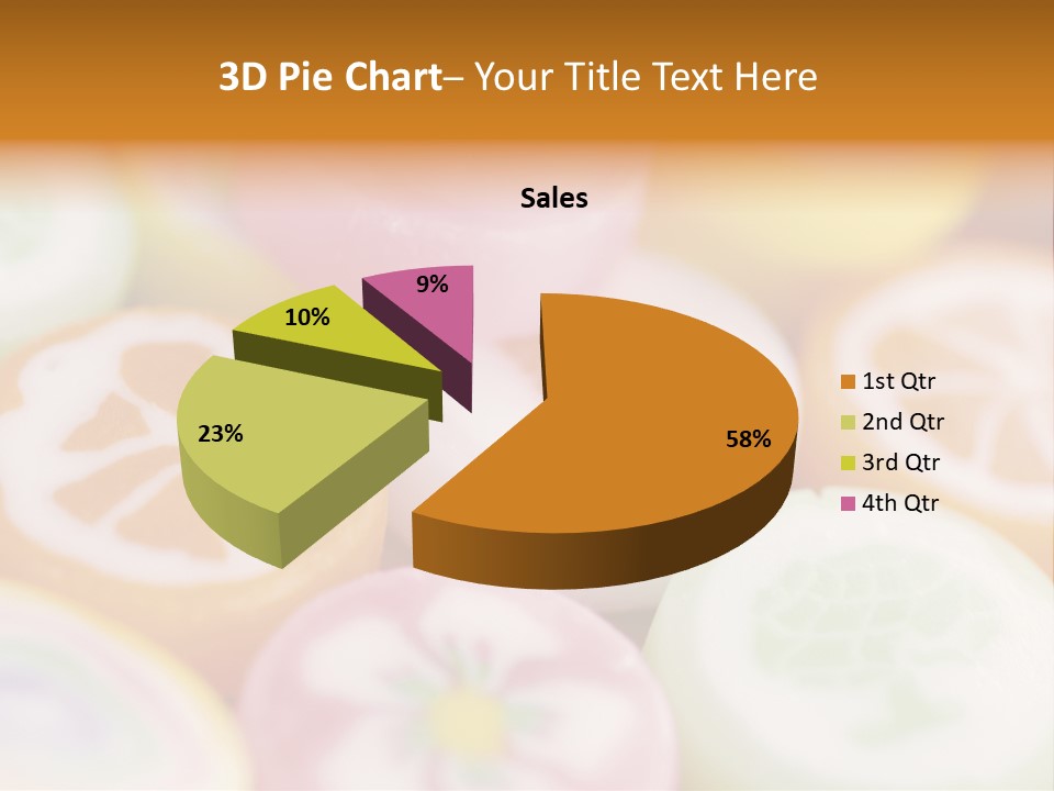 A Bunch Of Different Colored Candies In A Bowl PowerPoint Template